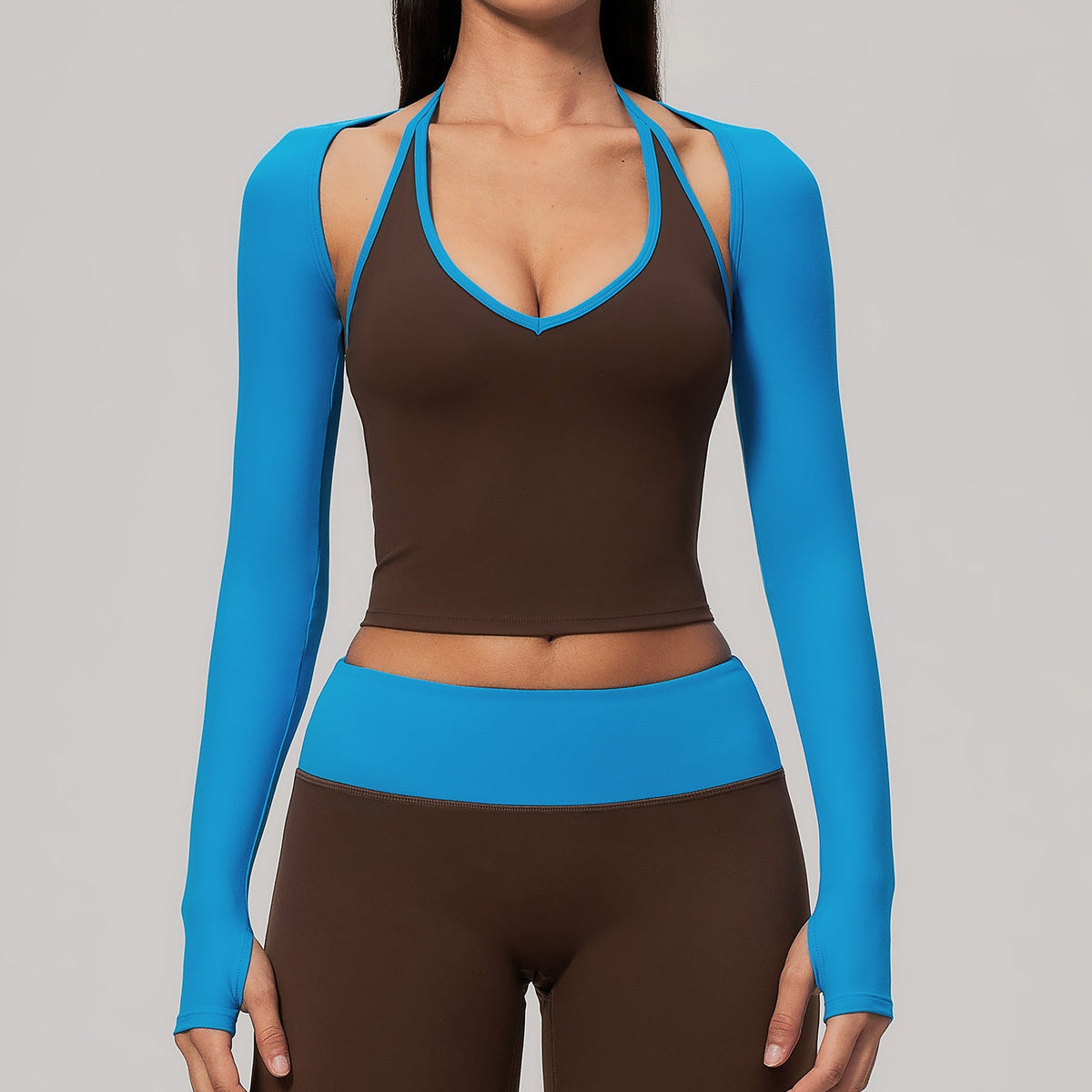 Long Sleeve Yoga Shrug - Lightweight Breathable Workout Cover Up for Women Gym Fitness