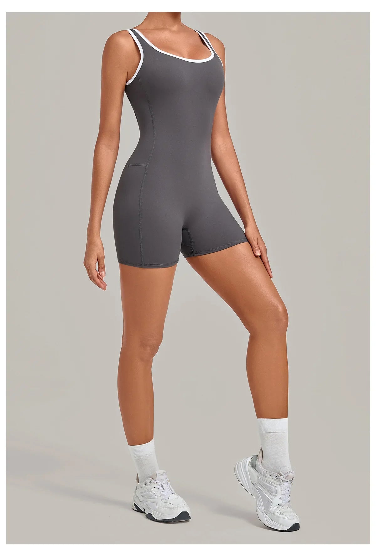 Color Blocking Brushed Yoga Jumpsuit Women Hollow Out Backless Tight Sport One Piece Suit Gym Running Exercise Fitness Bodysuits