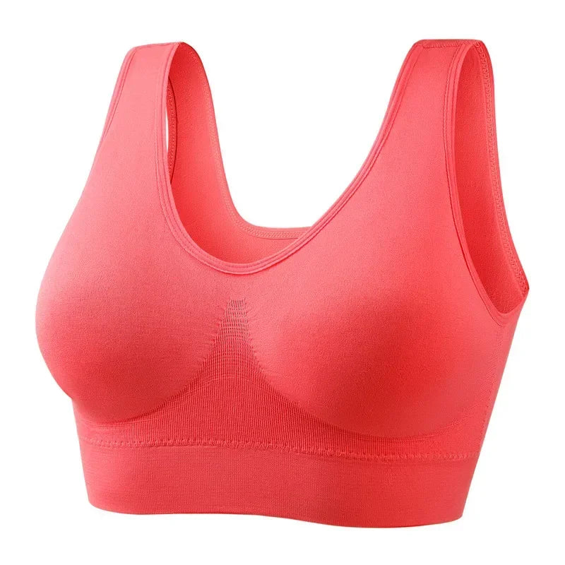 12 Colors S-5XL More Size Sports Bra Women Push Up Seamless Gym Jogging Yoga Fitness Crop Top Female Tops Sport Bras for Women