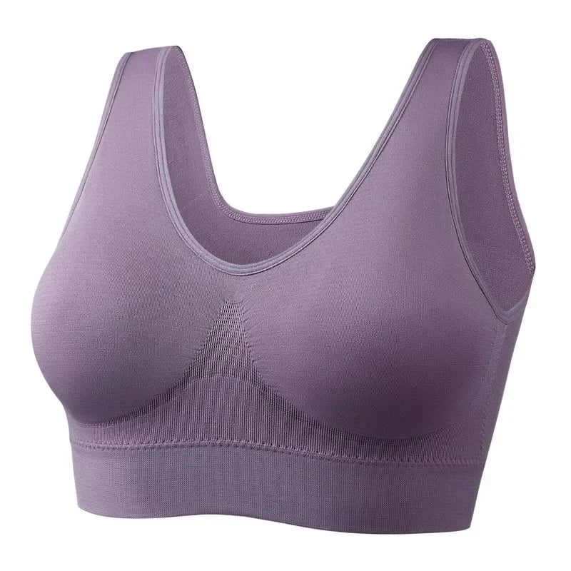12 Colors S-5XL More Size Sports Bra Women Push Up Seamless Gym Jogging Yoga Fitness Crop Top Female Tops Sport Bras for Women