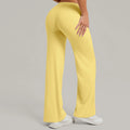 Women Straight Yoga Leg Bottoms Soft Stretchy Fabric Women's Yoga Pants GYM Sweat-Wicking Properties Running Sport Trousers