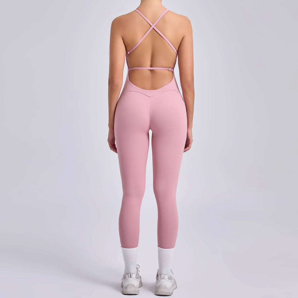 Women's Yoga Jumpsuits Sports Fitness Hip-lifting Cross Beauty Back Adjustable Straps One-piece Training Workout Gym Bodysuits