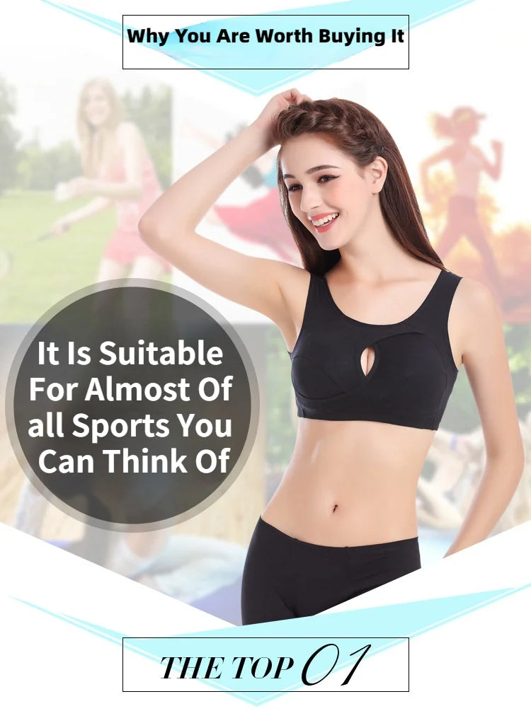 S-5XL Sports Bra Women Cotton Push Up Underwear Gym Jogging Crop Top Female Tops Yoga Vest Sport Bras for Women Sutian Feminino