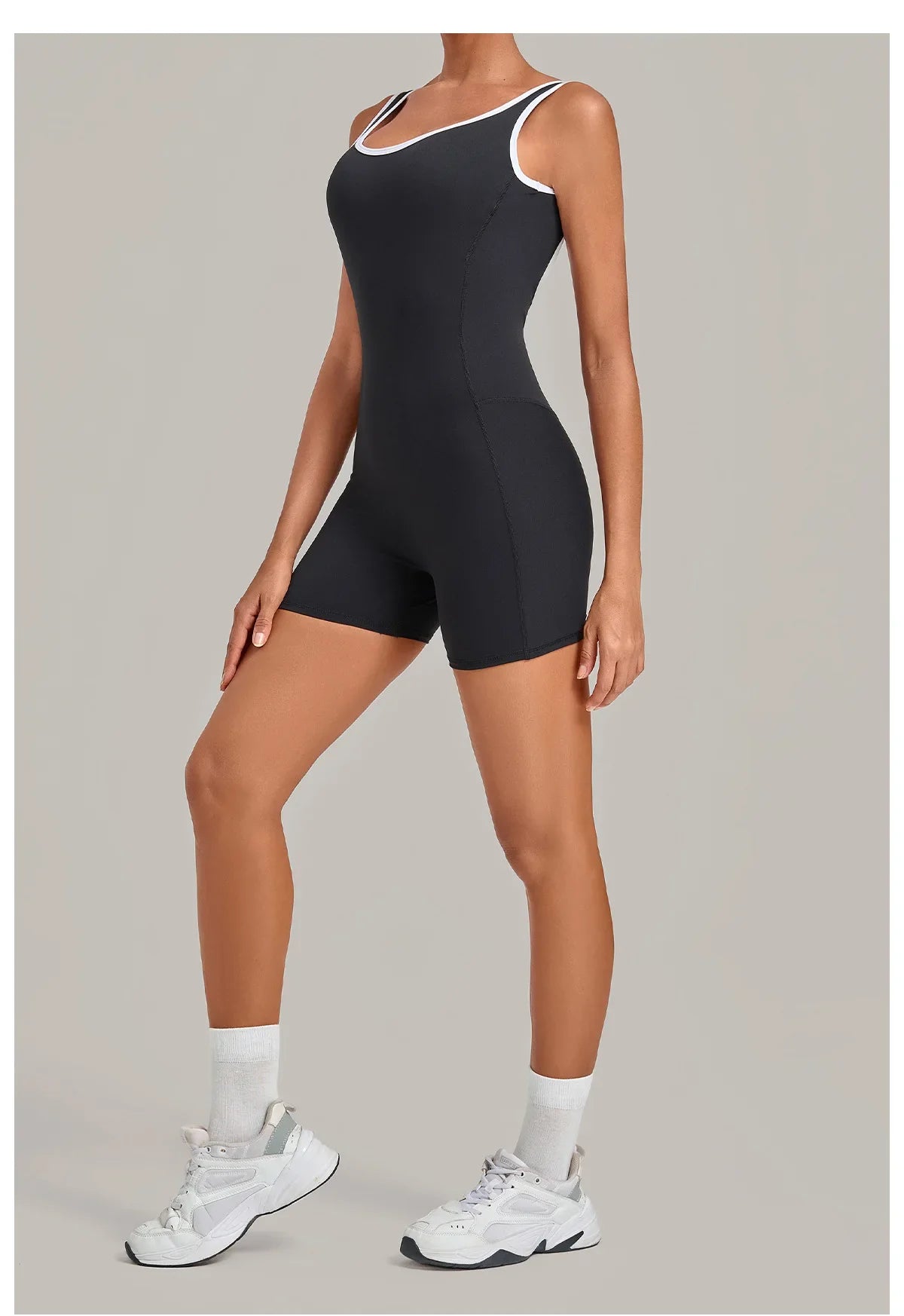 Color Blocking Brushed Yoga Jumpsuit Women Hollow Out Backless Tight Sport One Piece Suit Gym Running Exercise Fitness Bodysuits