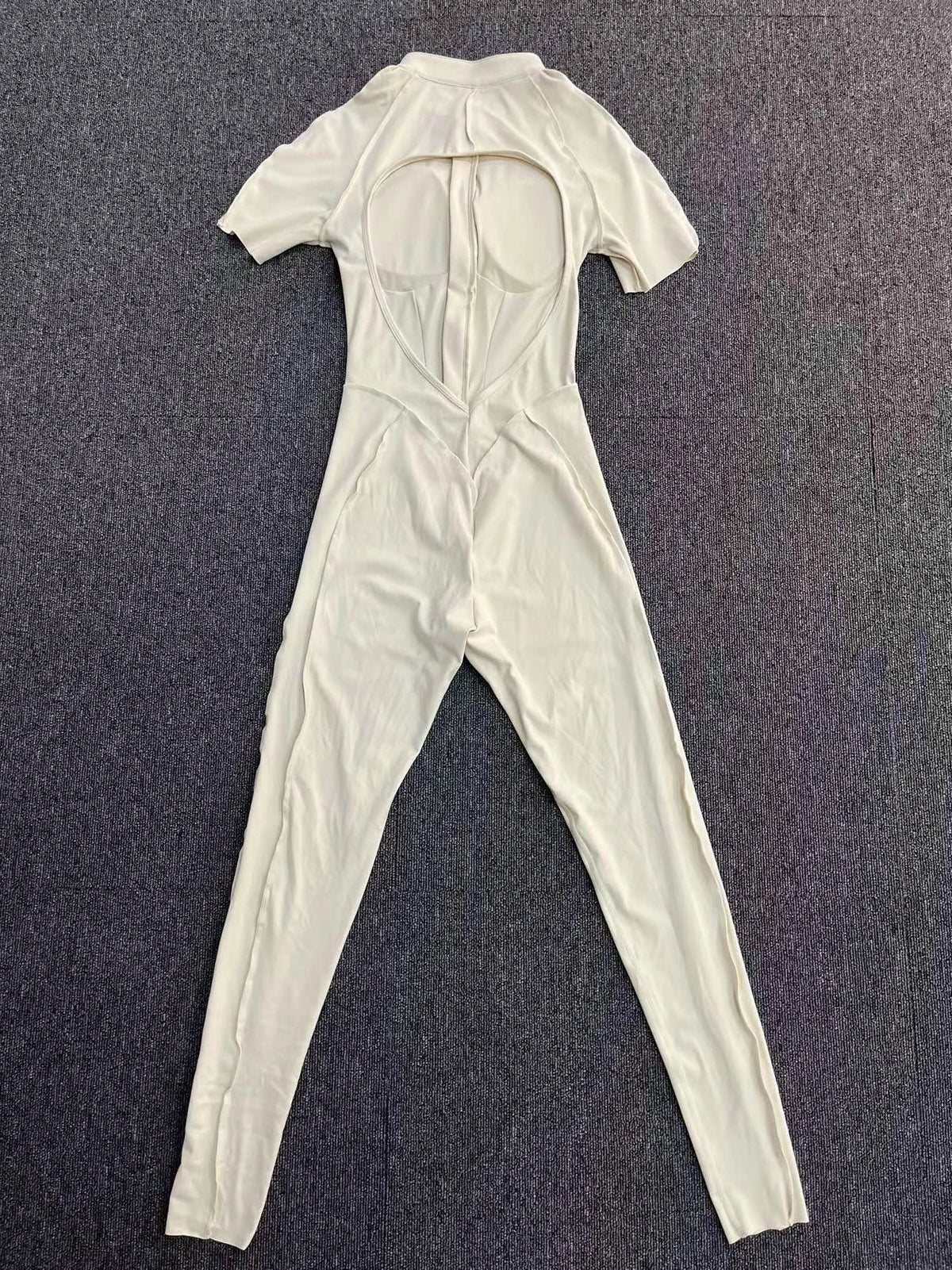With Zipper Hollow Back Yoga Jumpsuit Sportswear Women Gym Clothes Running Fitness Yoga Backless Bodysuit