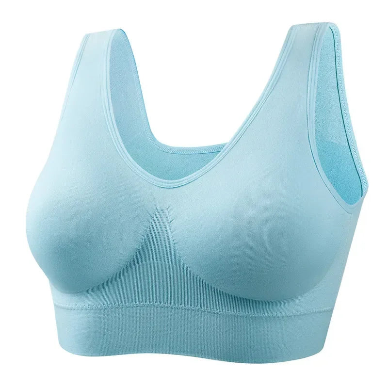 12 Colors S-5XL More Size Sports Bra Women Push Up Seamless Gym Jogging Yoga Fitness Crop Top Female Tops Sport Bras for Women