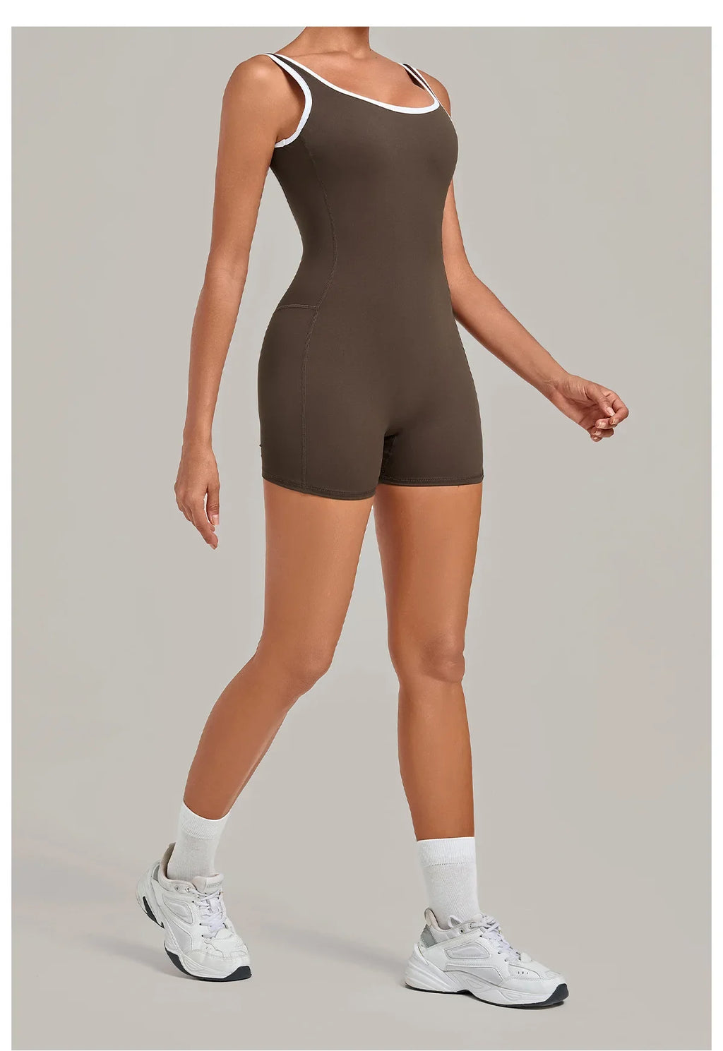 Color Blocking Brushed Yoga Jumpsuit Women Hollow Out Backless Tight Sport One Piece Suit Gym Running Exercise Fitness Bodysuits