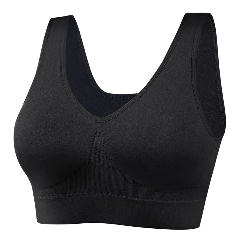 12 Colors S-5XL More Size Sports Bra Women Push Up Seamless Gym Jogging Yoga Fitness Crop Top Female Tops Sport Bras for Women