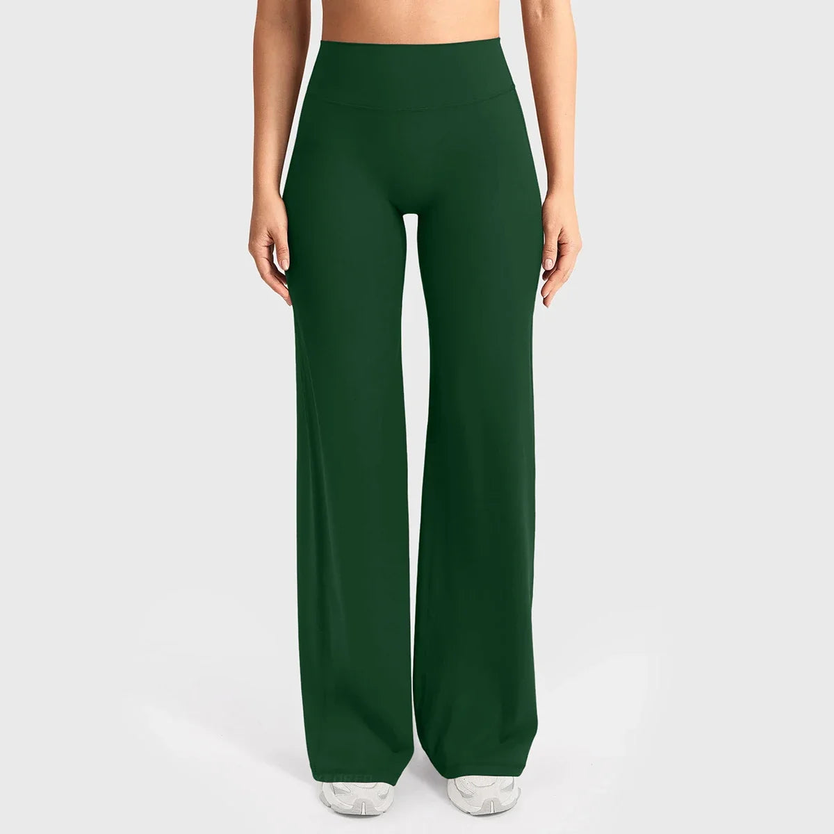 High Waist Pocket Yoga Pants for Women - Stretch Breathable Gym Workout Leisure Tummy Control Tights with Pockets