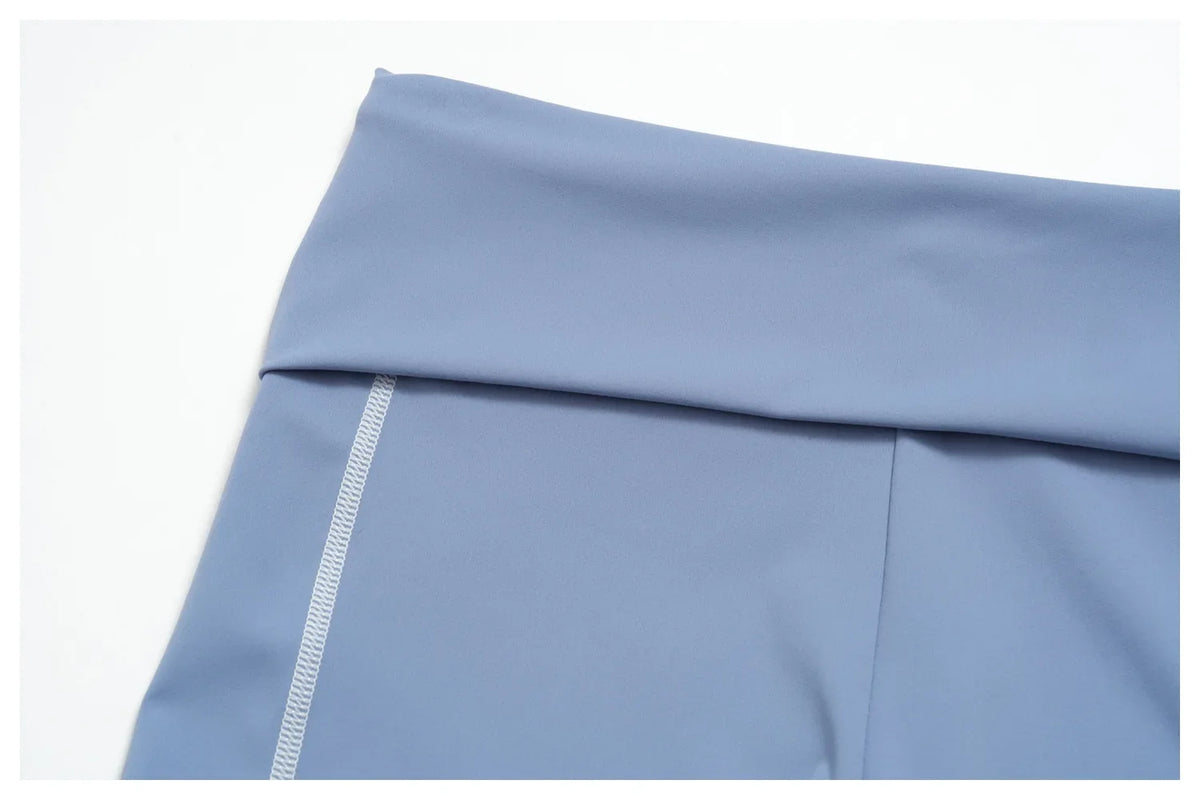 2PCS Women Yoga Sets Color Contrast Hanging Neck V Neck Slimming Sports Tank Top Flip High Waist Shorts Gym Running Fitness Suit