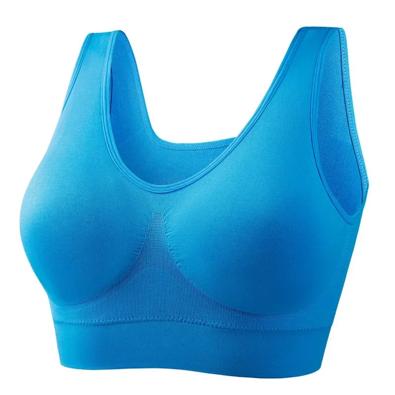 12 Colors S-5XL More Size Sports Bra Women Push Up Seamless Gym Jogging Yoga Fitness Crop Top Female Tops Sport Bras for Women