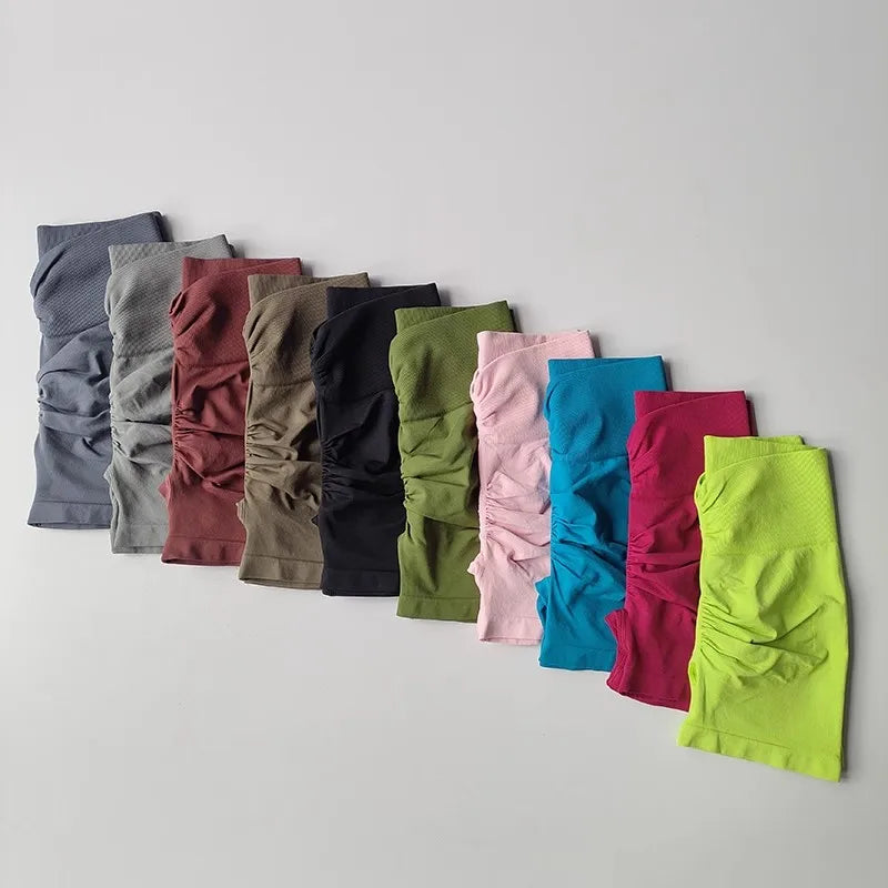 Women's High Waist Sports Shorts Slimming Peach Hip Lifting Running Cycling Gym Tight Three Point Speed Drying Short Pants