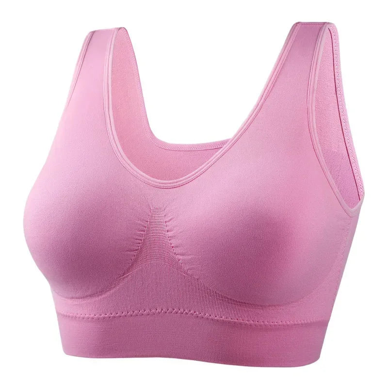 12 Colors S-5XL More Size Sports Bra Women Push Up Seamless Gym Jogging Yoga Fitness Crop Top Female Tops Sport Bras for Women