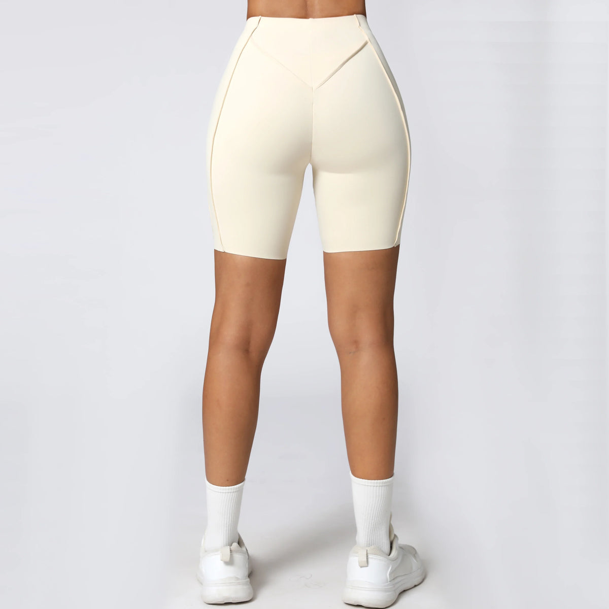 Yoga Shorts Women Fitness Shorts V-shaped Waist Running Cycling Shorts Breathable Sports Leggings Workout Gym Shorts