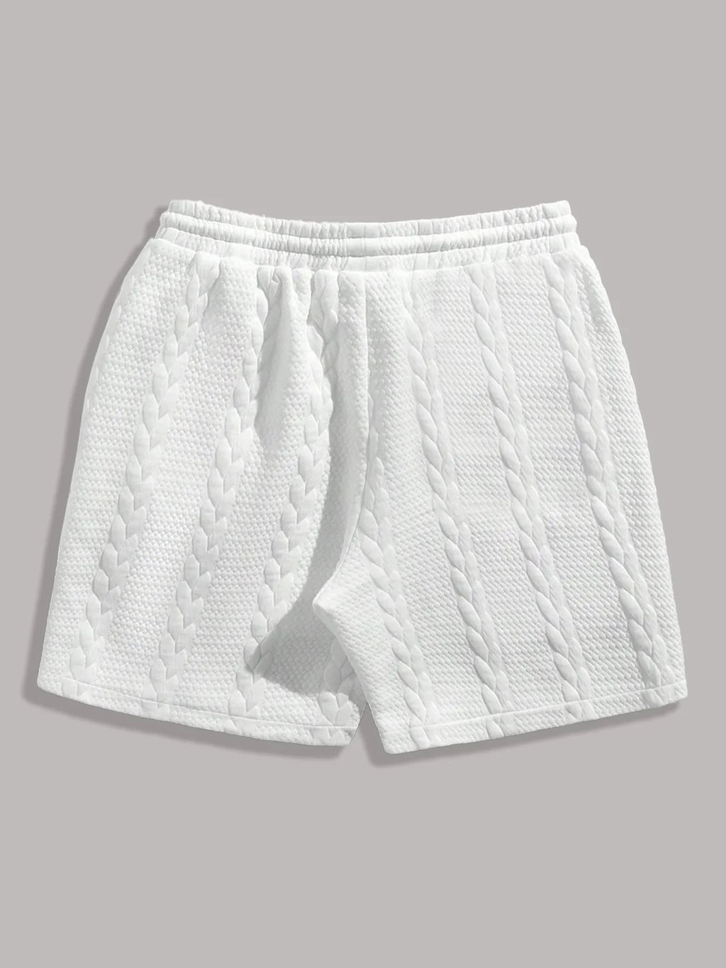 Pantalones Cortos Blancos Hombre Verano Transpirables CONJUESS 5"