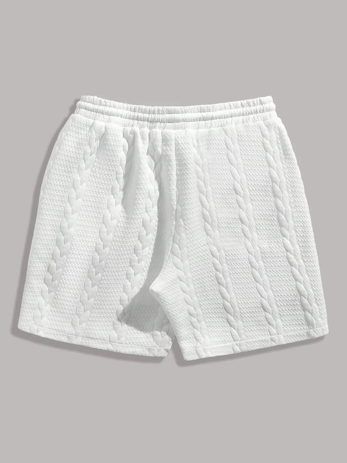 Pantalones Cortos Blancos Hombre Verano Transpirables CONJUESS 5"