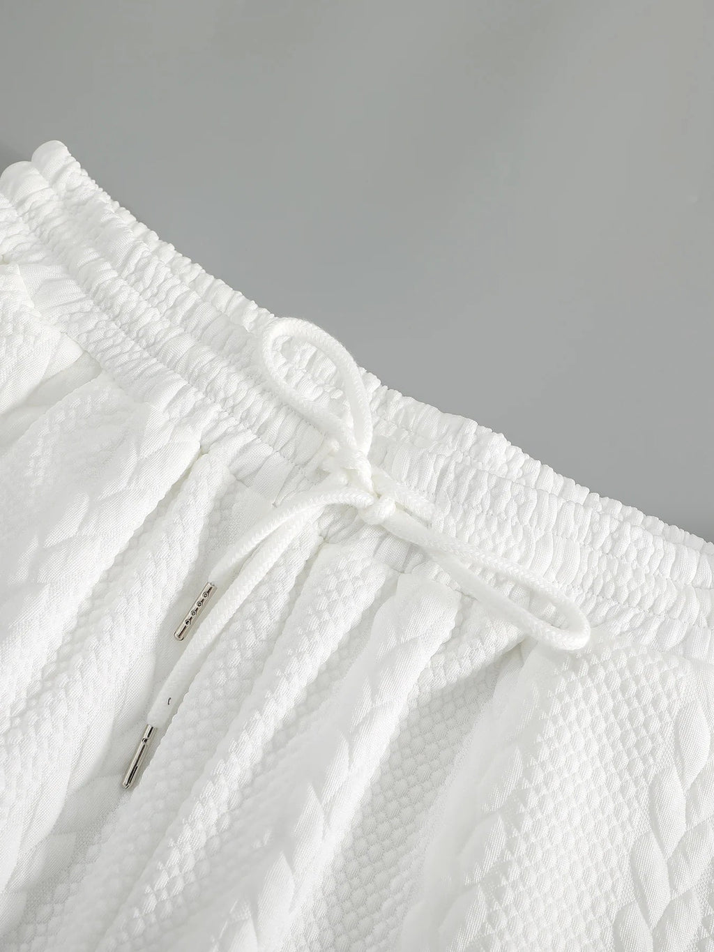 Pantalones Cortos Blancos Hombre Verano Transpirables CONJUESS 5"