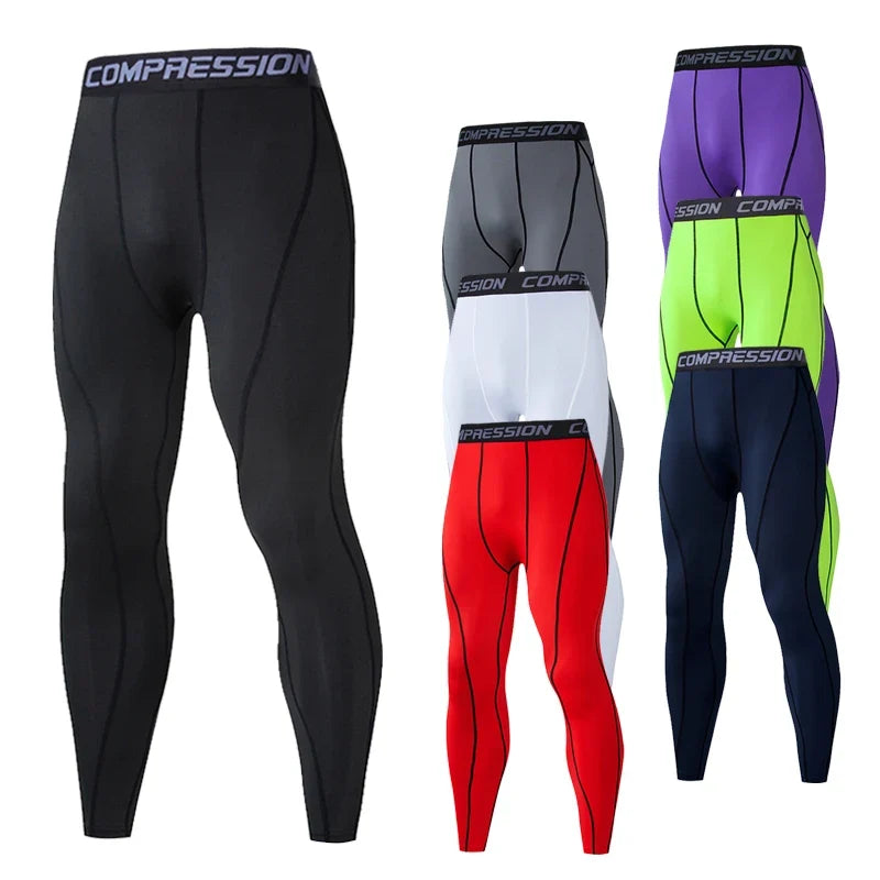 Pantalones de chándal de compresión para hombre, mallas d...