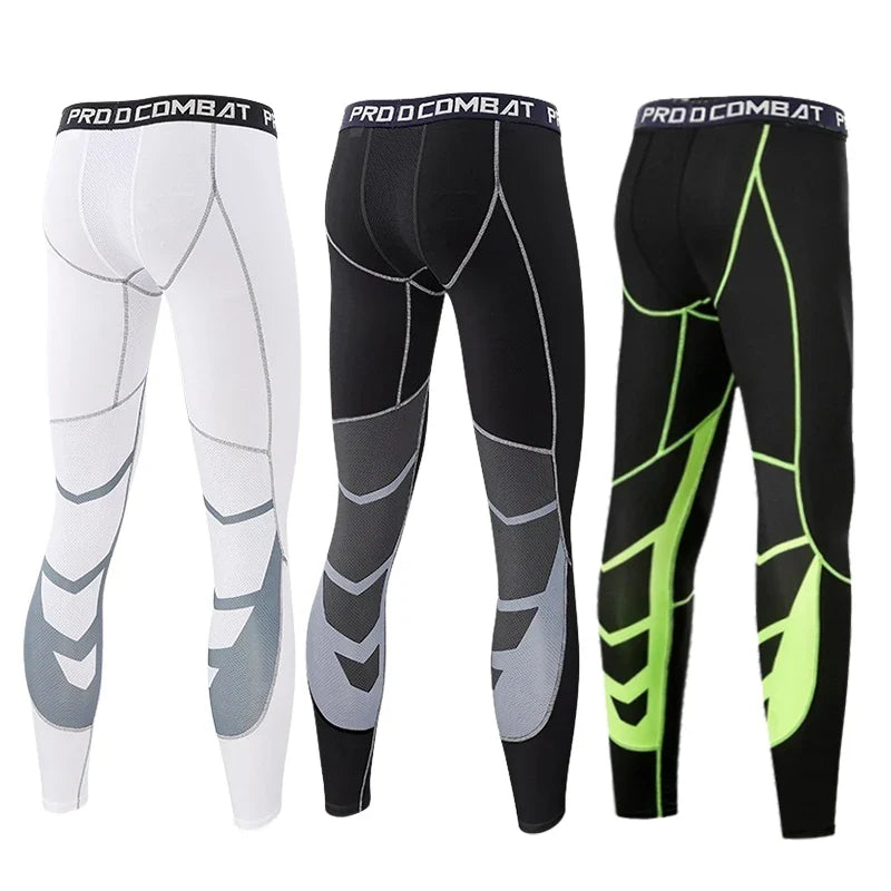 Pantalones de chándal de compresión para hombre, mallas d...