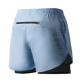 Pantalones Cortos para Correr Hombre: Doble Capa Fitness Secado Rápido