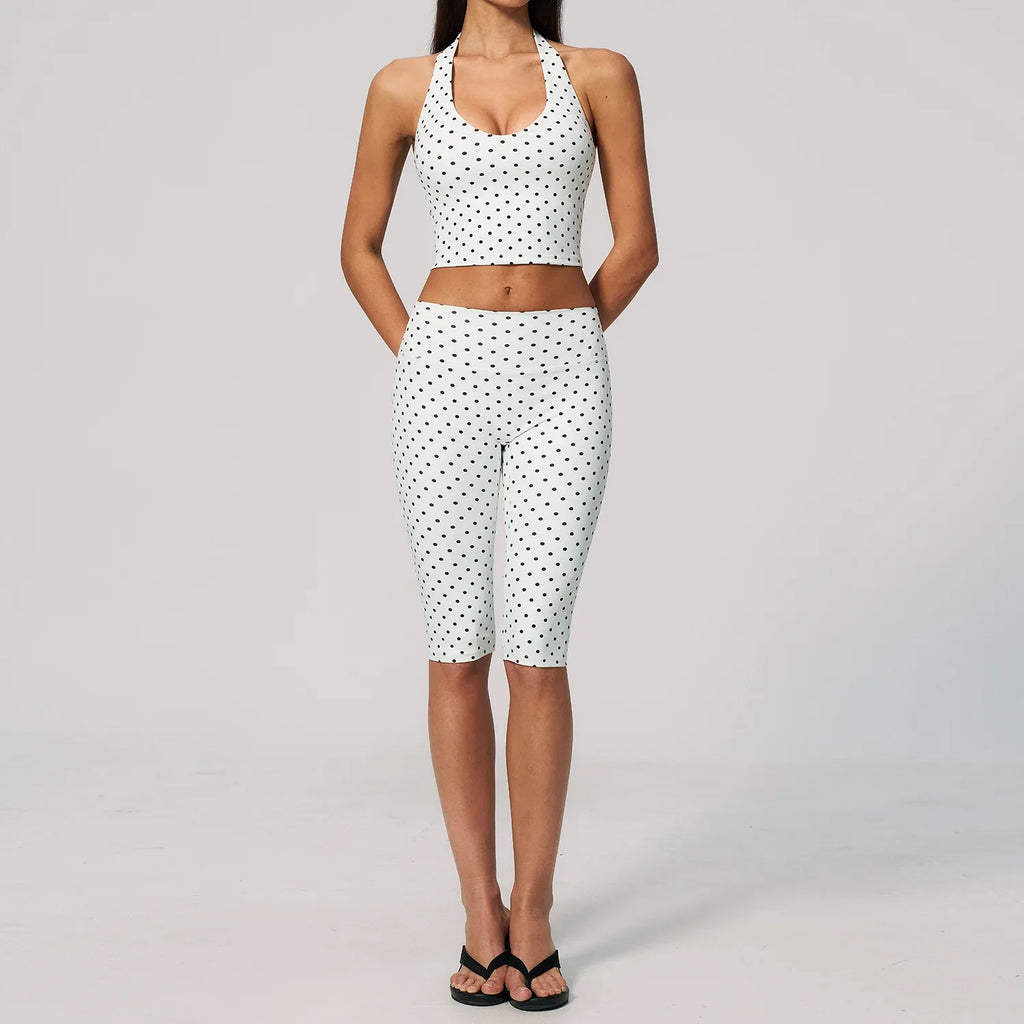 Conjunto de 2 piezas de pantalones capri de yoga para muj...