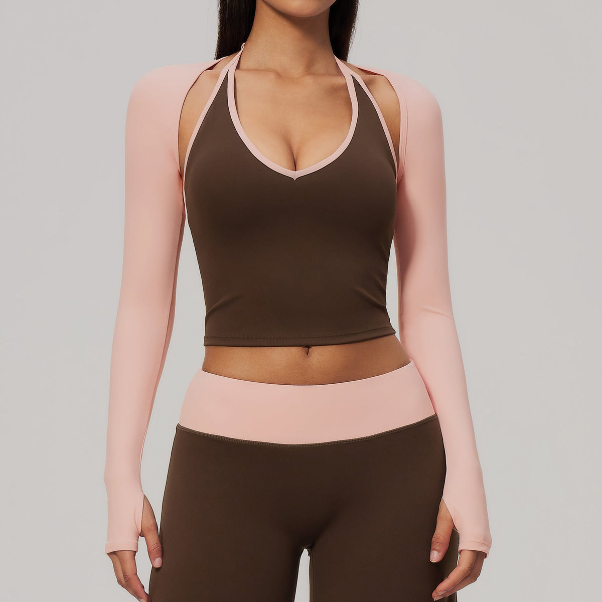 Long Sleeve Yoga Shrug - Lightweight Breathable Workout Cover Up for Women Gym Fitness